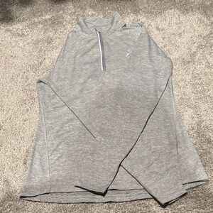 Old Navy Light Gray Women's Quarter-Zip Pullover